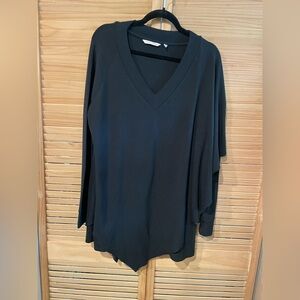 Soft Surroundings Black asymmetrical Long Sleeve Tunic